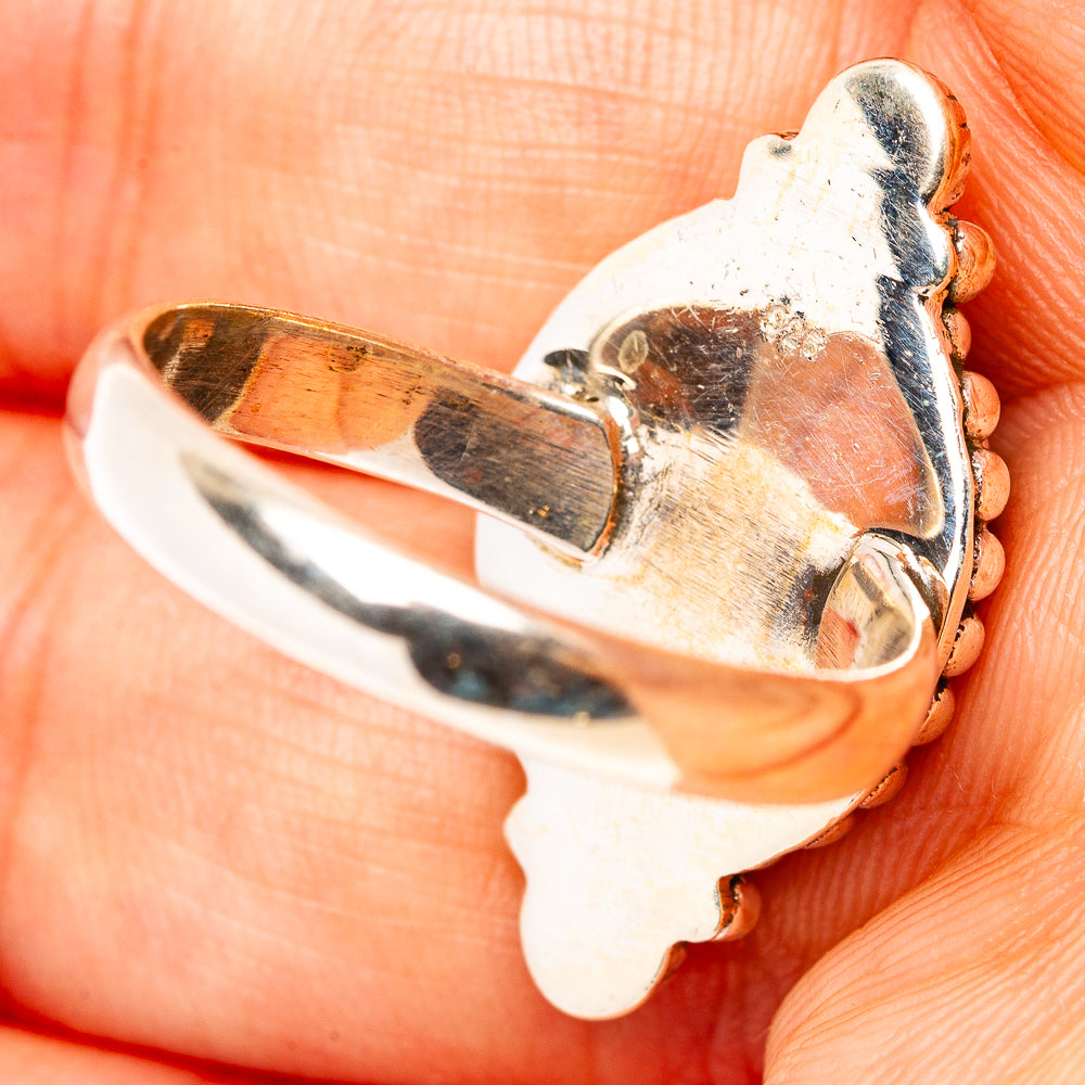 Aurora Opal Ring Size 8.75 (.925 Sterling Silver)