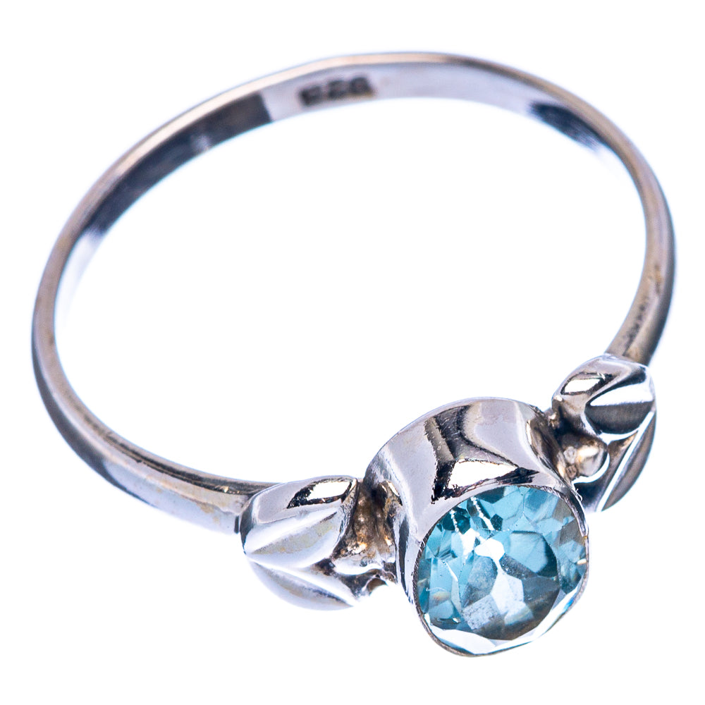 Blue Topaz Dainty Ring Size 6.75 (925 Sterling Silver) R145732