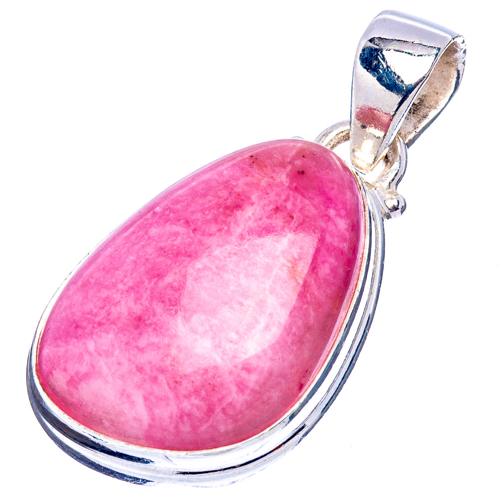 Pink Petalite Pendant 1 1/4" (.925 Sterling Silver)