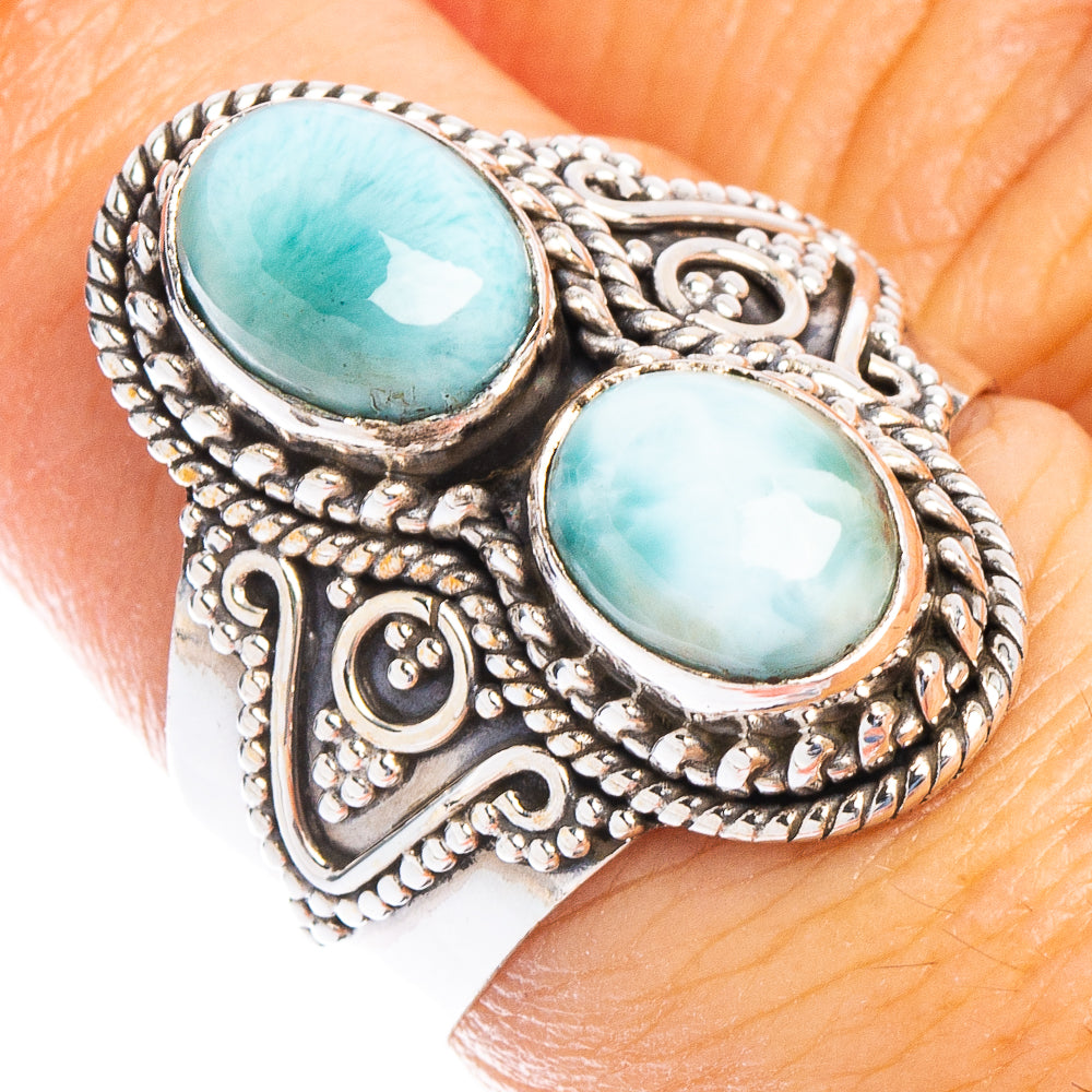 Larimar Ring Size 7.5 (925 Sterling Silver) R6737