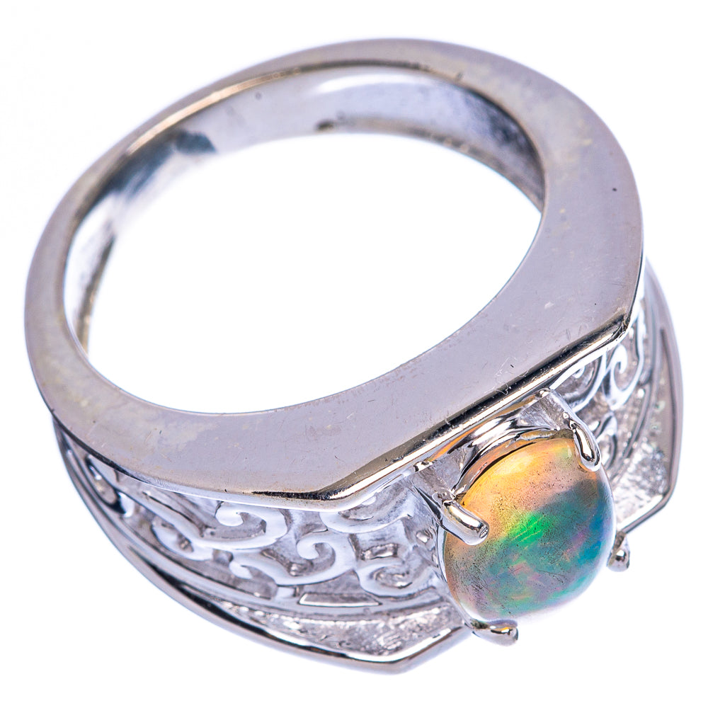 Rare Ethiopian Opal Ring Size 7.75 (925 Sterling Silver) R145974