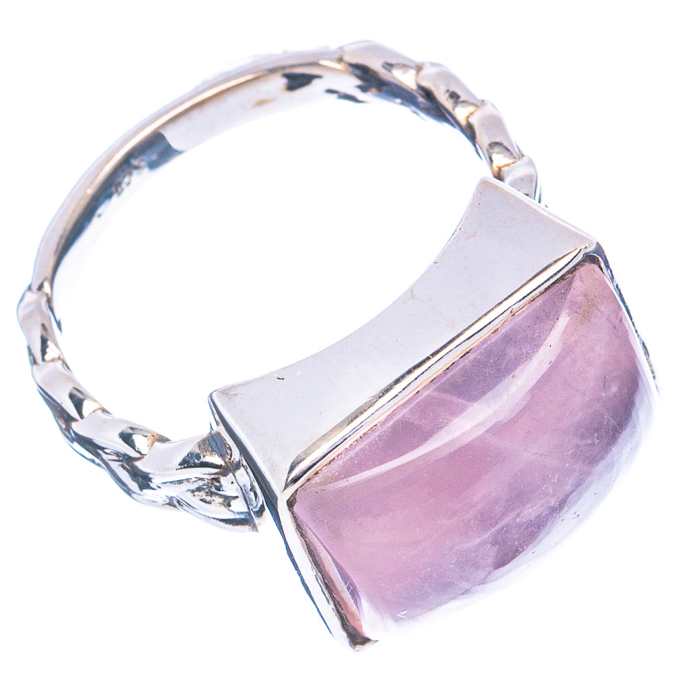 Rose Quartz Ring Size 5.5 (.925 Sterling Silver)
