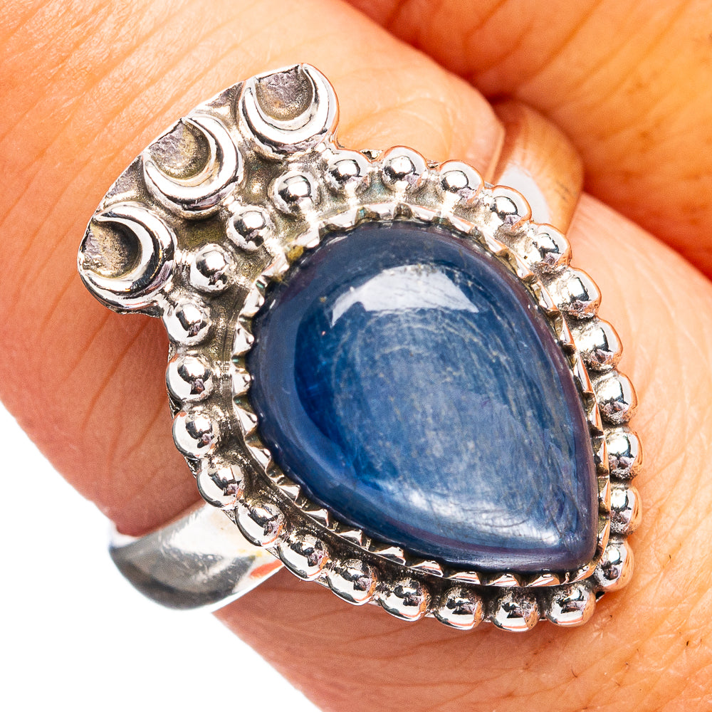 Southwestern Style Kyanite Ring Size 8.5 (.925 Sterling Silver)