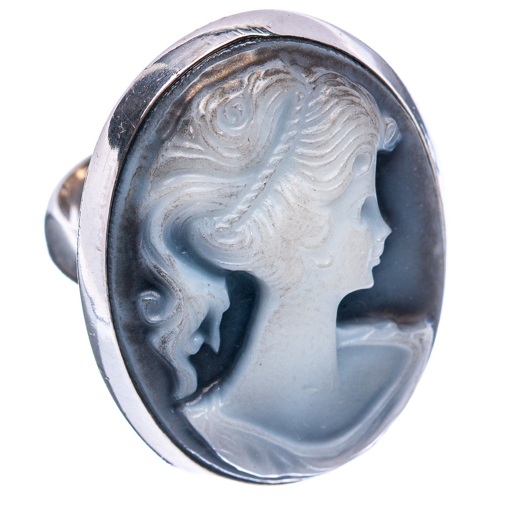 Cameo Composite Material Ring Size 5.75 (.925 Sterling Silver)