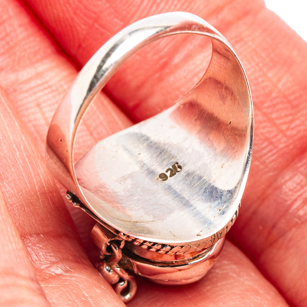 Citrine Poison Ring Size 6.5 (.925 Sterling Silver)