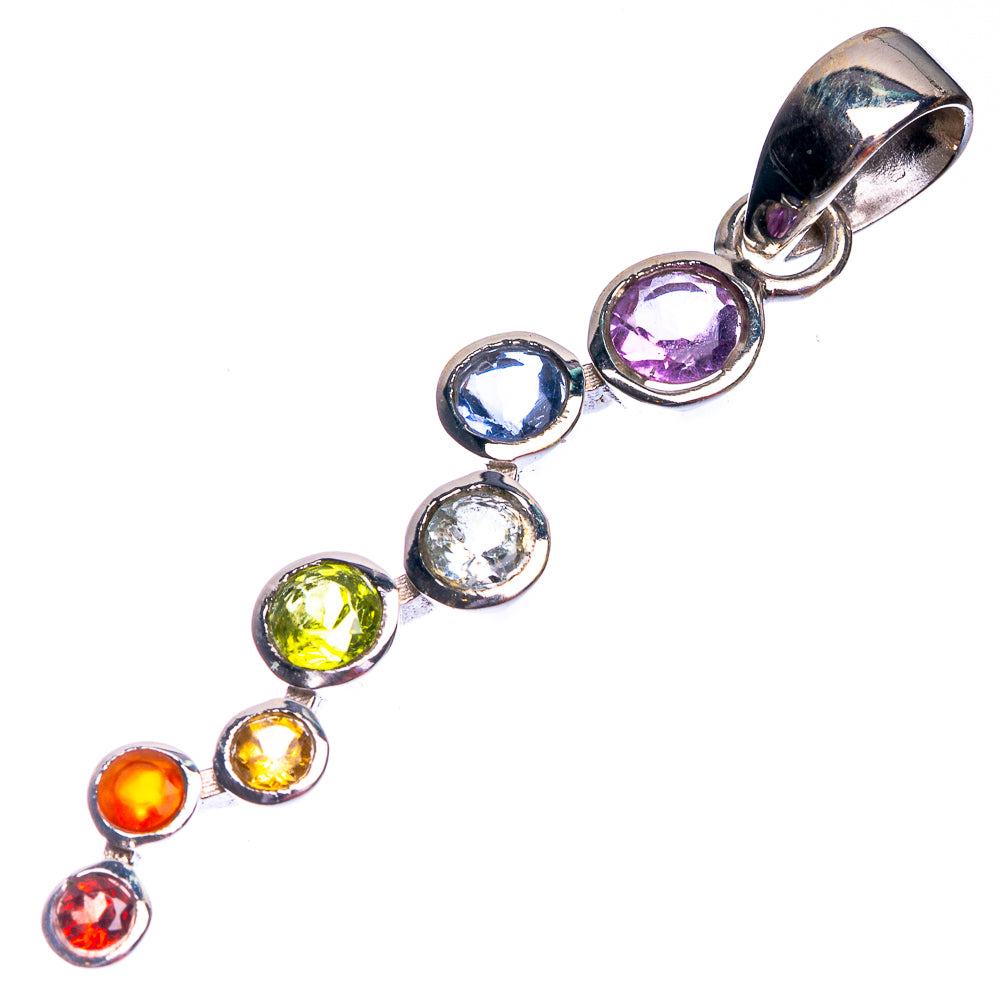 Chakra Dainty Pendant 1 7/8" (925 Sterling Silver) P39131
