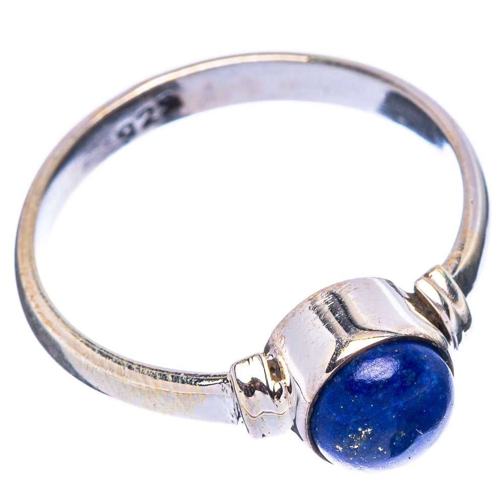 Lapis Lazuli Dainty Ring Size 7 (925 Sterling Silver) R5741