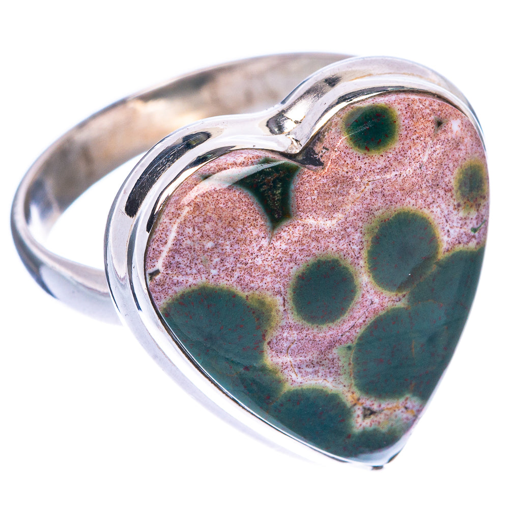 Ocean Jasper Ring Size 9 (925 Sterling Silver) R1558