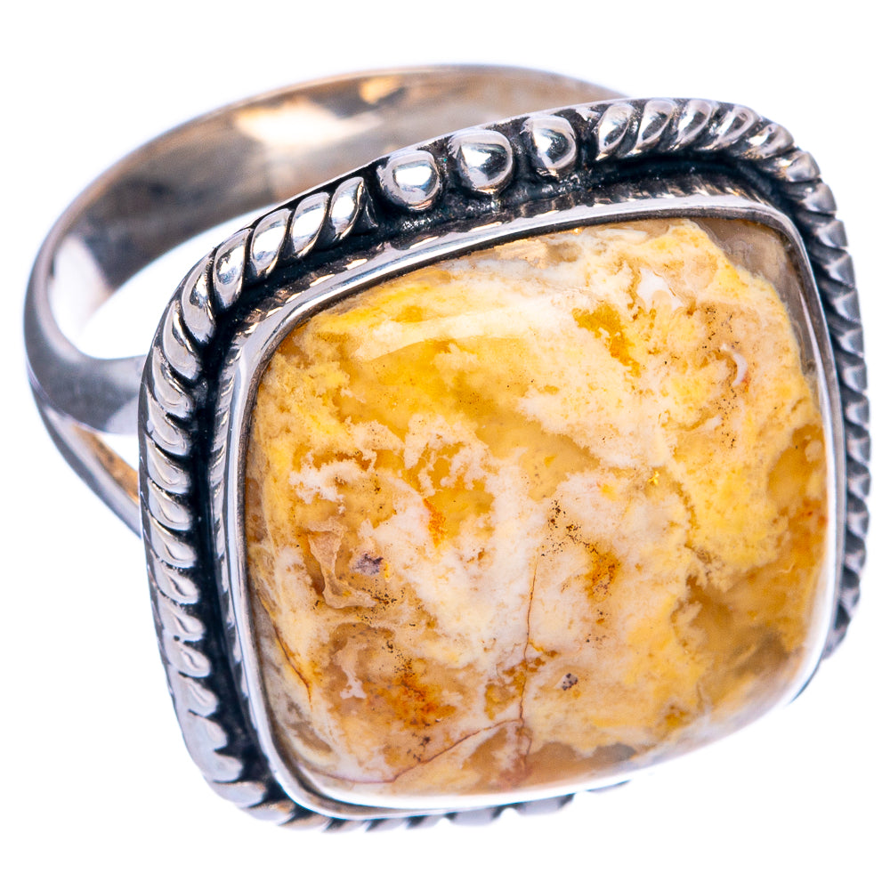 Plume Agate Ring Size 8 (925 Sterling Silver) R145346