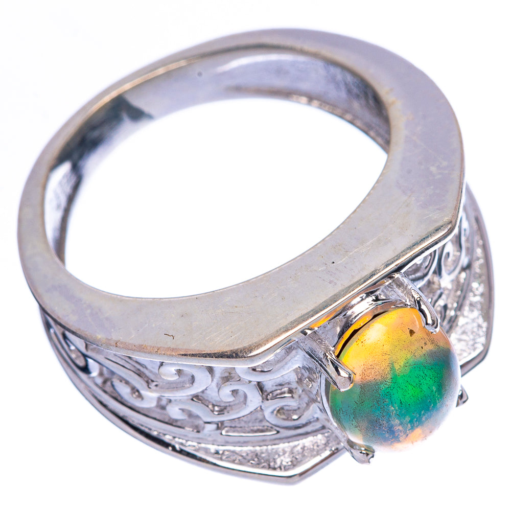 Rare Ethiopian Opal Ring Size 7.75 (925 Sterling Silver) R146028