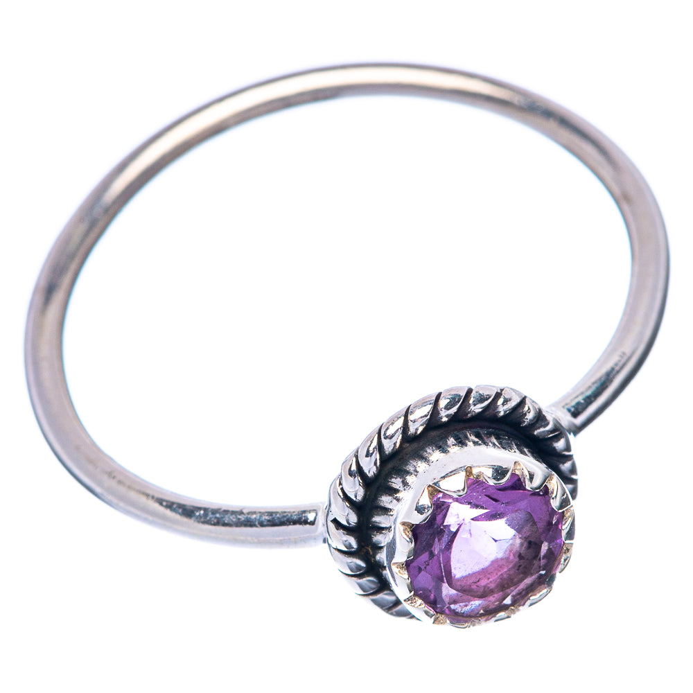 Faceted Amethyst Dainty Ring Size 7 (925 Sterling Silver) R145275