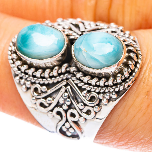 Larimar Ring Size 7.5 (925 Sterling Silver) R4248