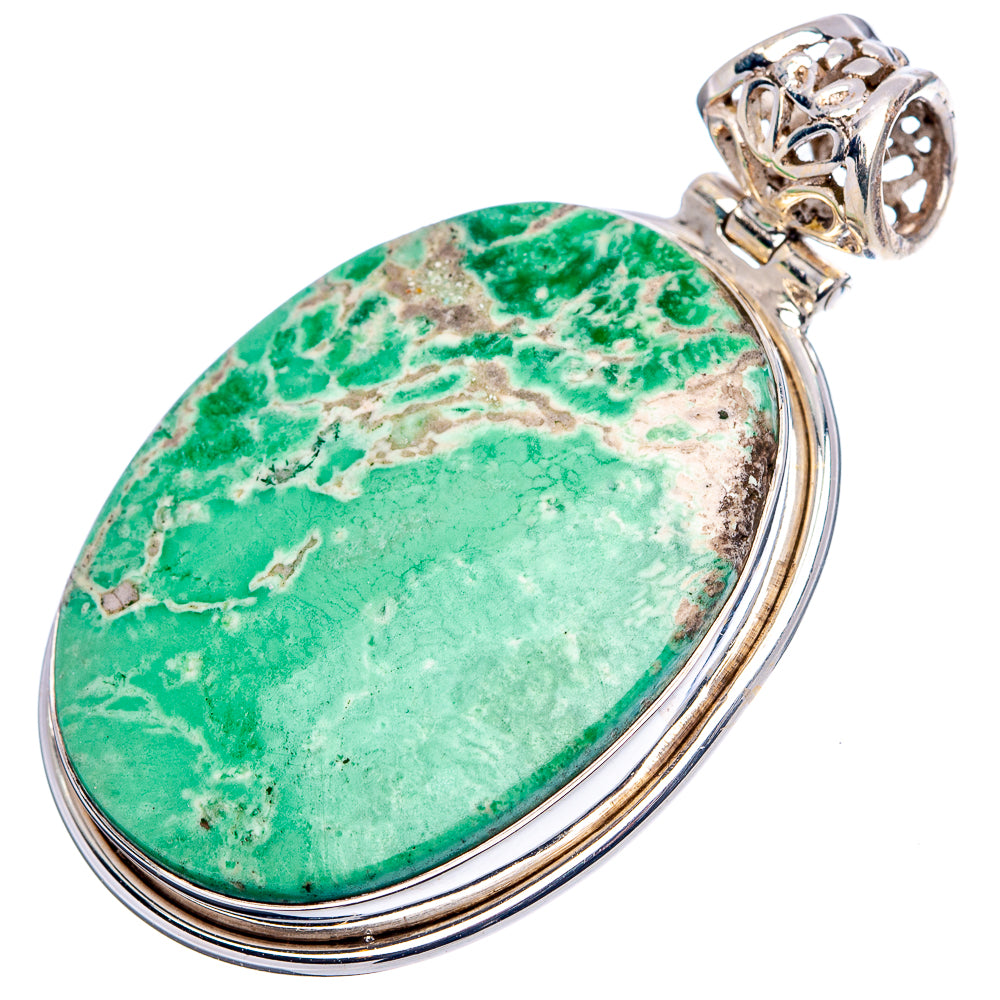 Variscite Pendant 1 3/4" (.925 Sterling Silver)