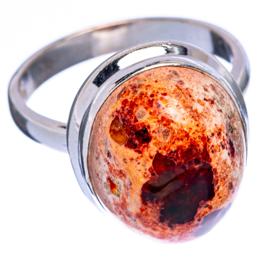 Rare Mexican Fire Opal Ring Size 7.5 (925 Sterling Silver) R146628