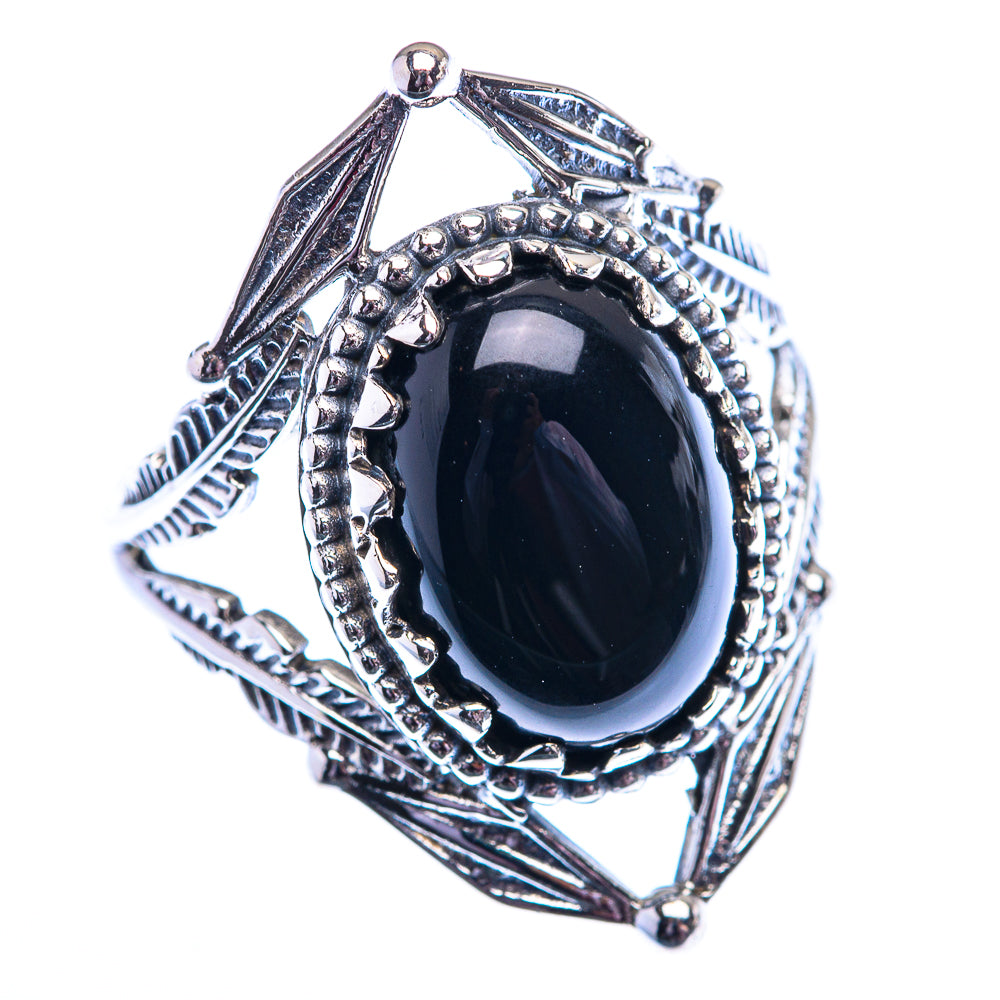 Black Onyx 925 Sterling Silver Ring Size 8.5 (925 Sterling Silver) RING140296