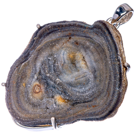 Large Desert Druzy Pendant 2 1/8" (925 Sterling Silver) P40855