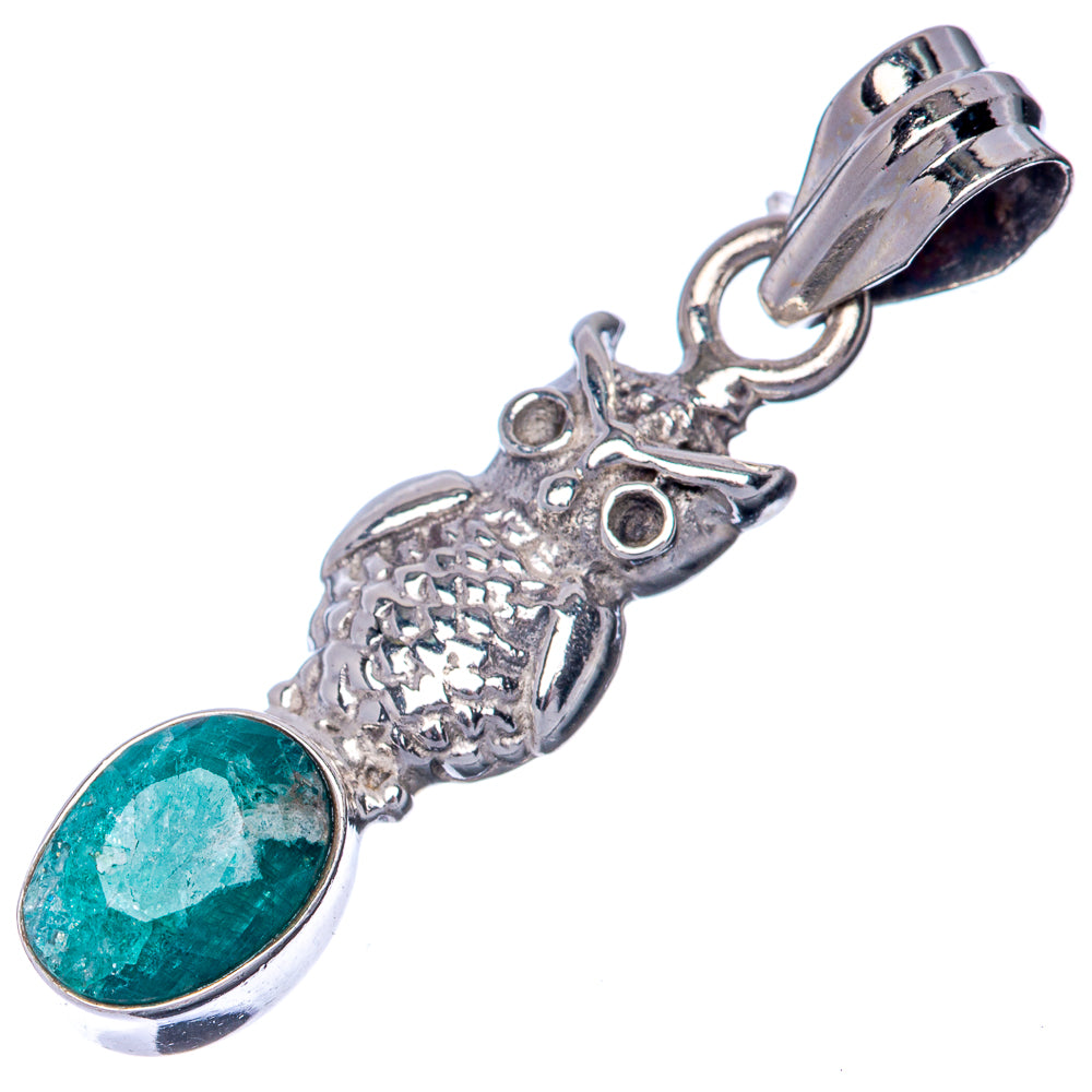 Emerald Dainty Pendant 1 3//8" (925 Sterling Silver) P39892