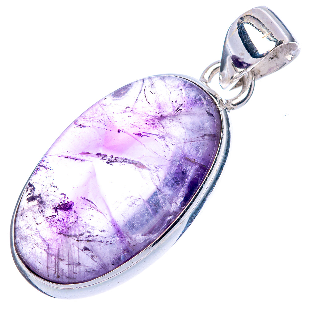 Amethyst Pendant 1 3/8" (925 Sterling Silver) P42507