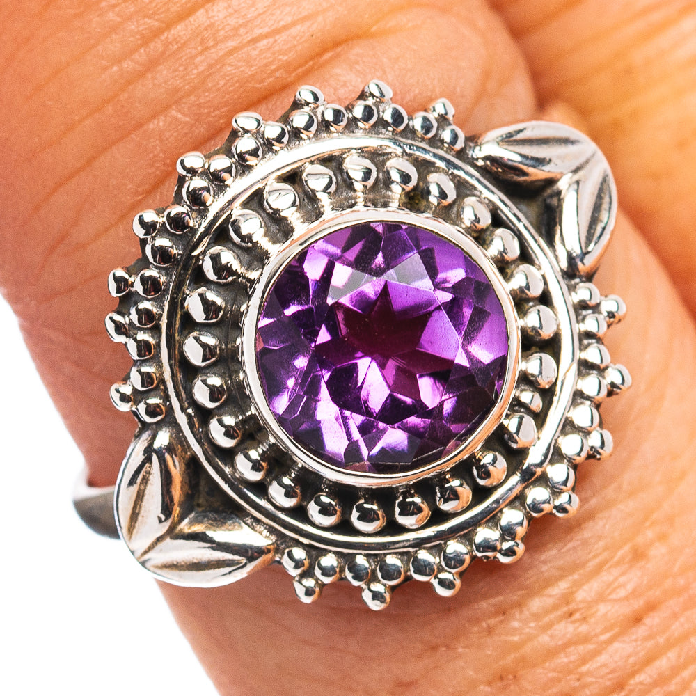 Amethyst Ring Size 8.75 (.925 Sterling Silver)