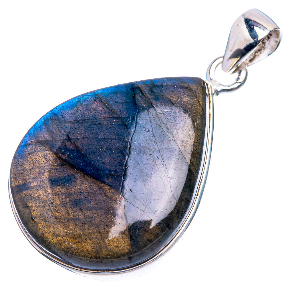 Labradorite Pendant 1 5/8" (925 Sterling Silver) P38888