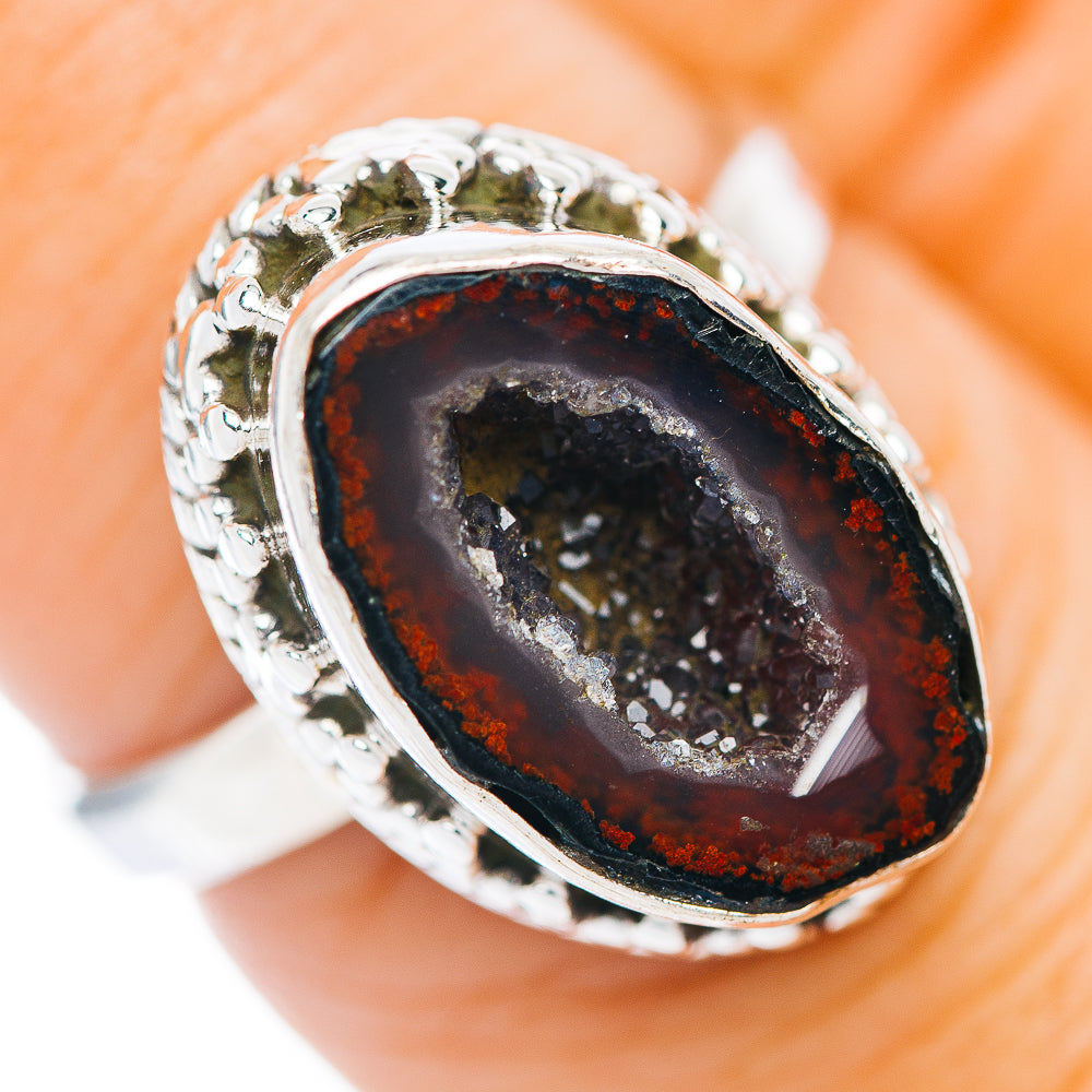Coconut Druzy Ring Size 7.25 (.925 Sterling Silver)