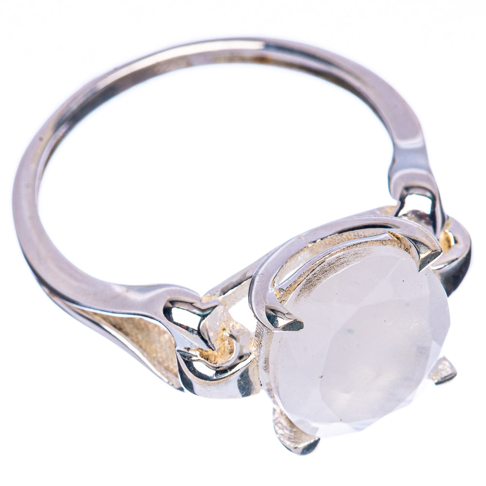 Rainbow Moonstone Ring Size 8.75 (925 Sterling Silver) R3027