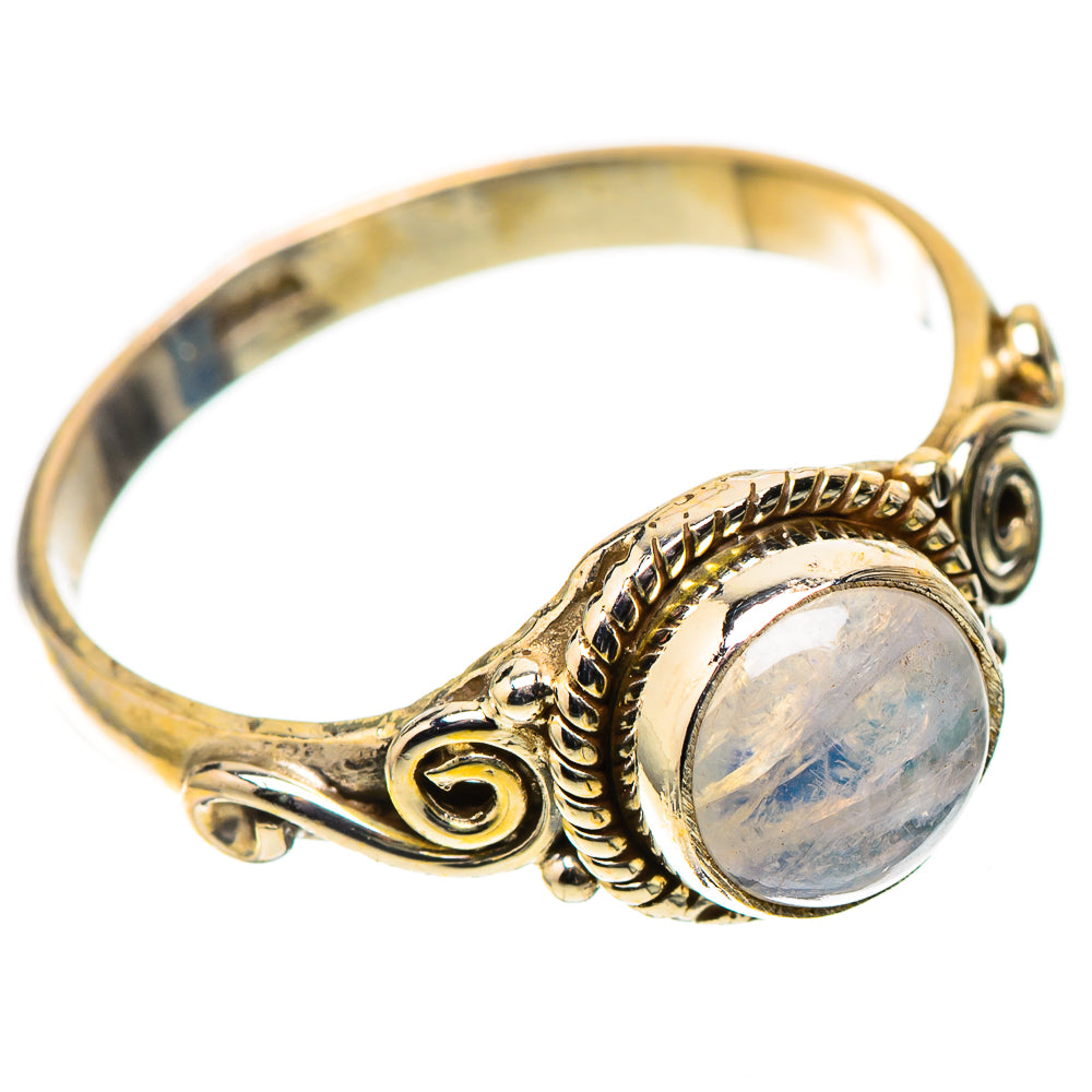 Rainbow Moonstone Dainty Ring Size 7 (925 Sterling Silver) RING138188