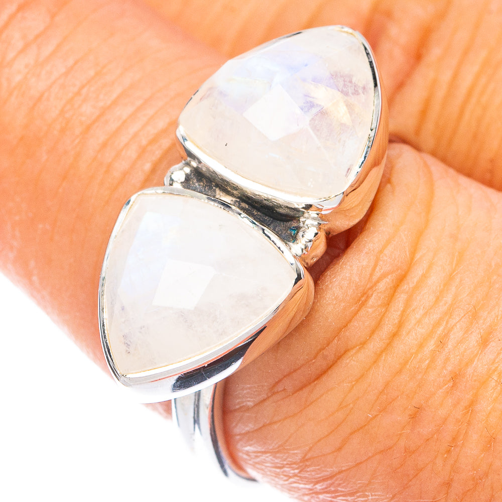Premium Rainbow Moonstone Ring Size 7.75 (925 Sterling Silver) RING7714