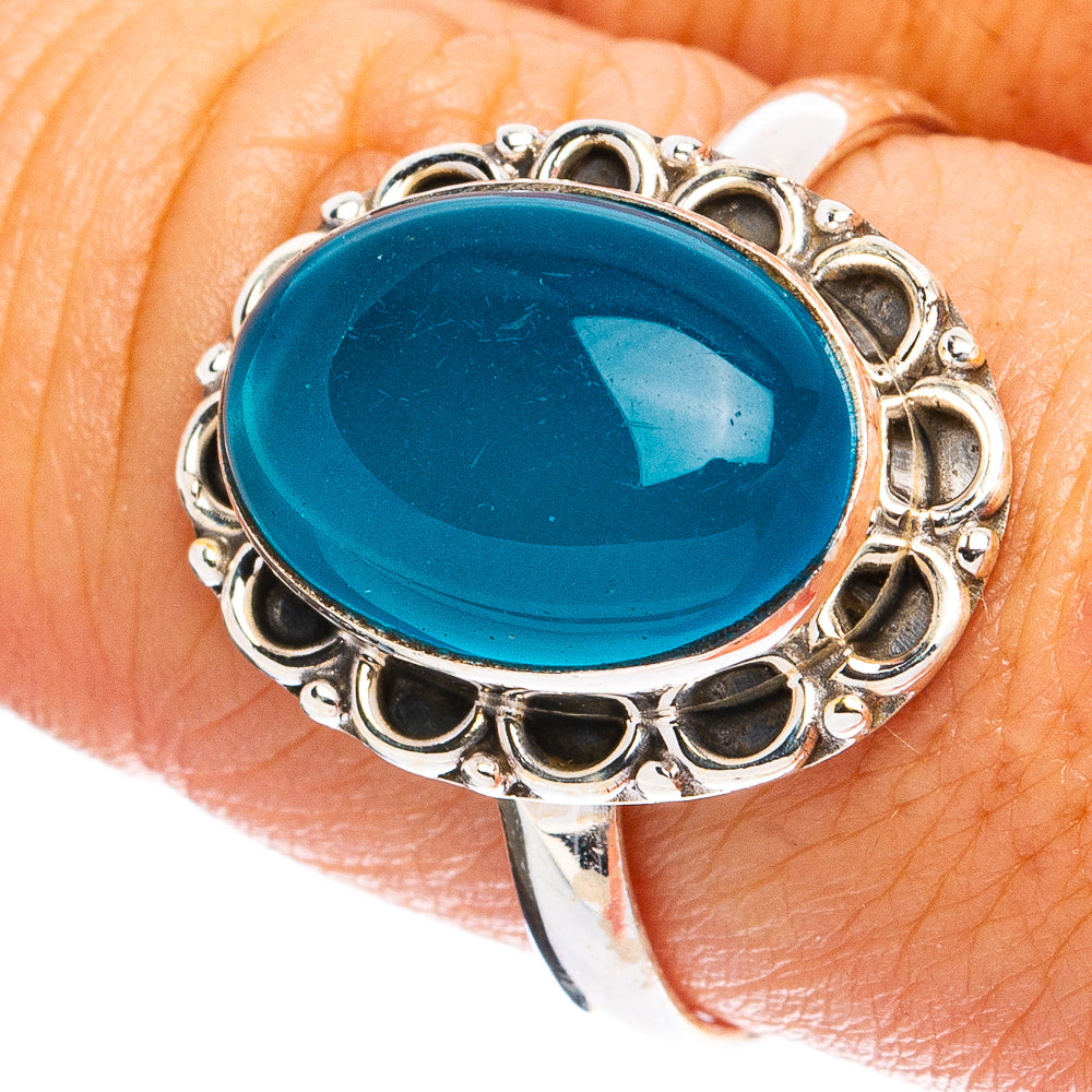 Chalcedony Ring Size 8.75 (925 Sterling Silver) R8328