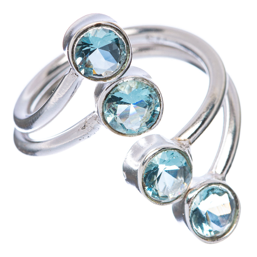 Blue Topaz Dainty Ring Size 8 (925 Sterling Silver) R145906