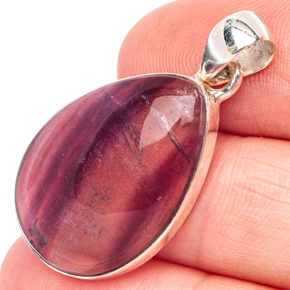 Fluorite Pendant 1 3/8" (925 Sterling Silver) P44474