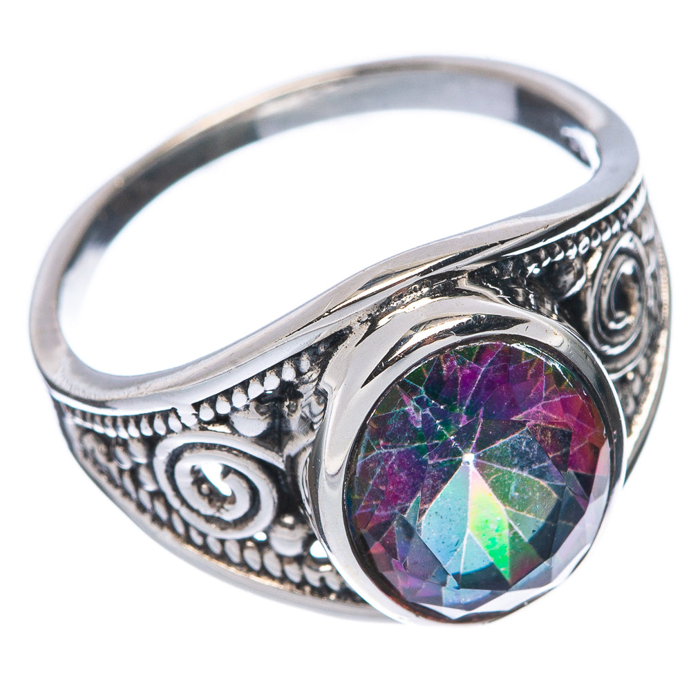 Mystic Topaz Dainty Ring Size 8 (925 Sterling Silver) R145909