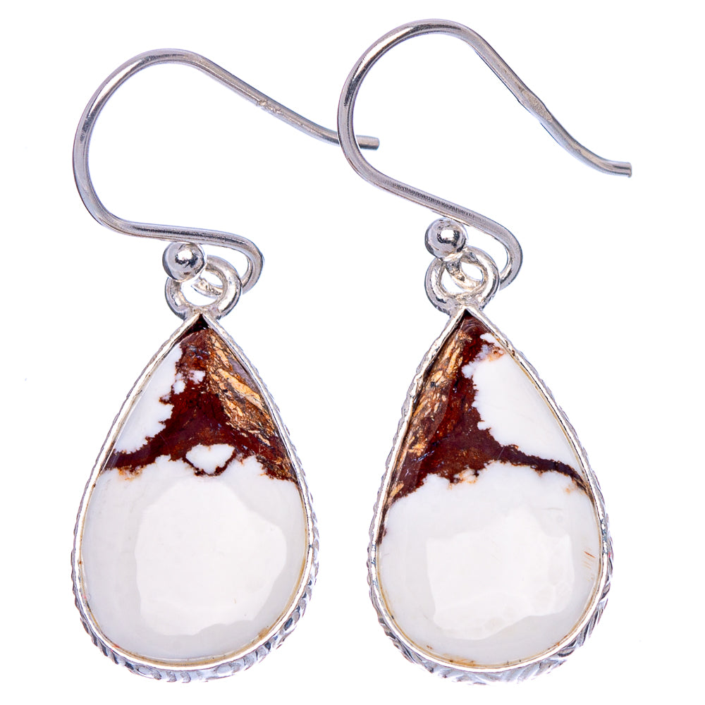 Wild Horse Jasper Earrings 1 3/8" (925 Sterling Silver) E1851