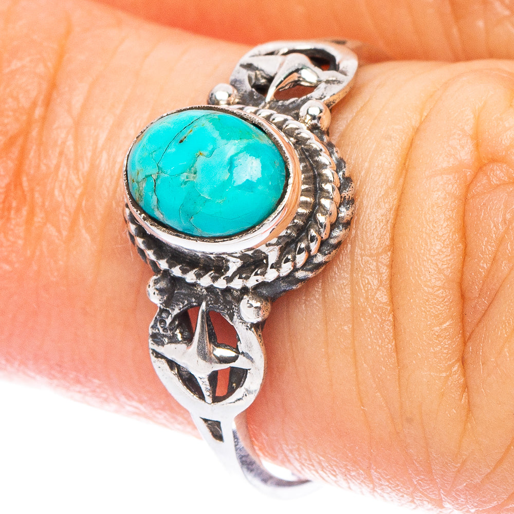 Value Arizona Turquoise Ring Size 5.75 (925 Sterling Silver) R7211