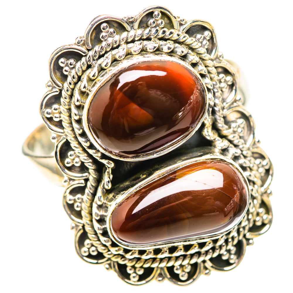 Large Mexican Fire Agate Ring Size 11.5 (925 Sterling Silver) RING139293