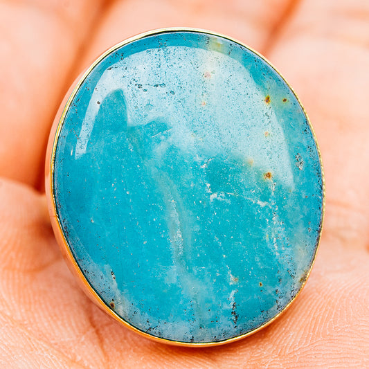 Peruvian Opal Ring Size 9 (German Silver)