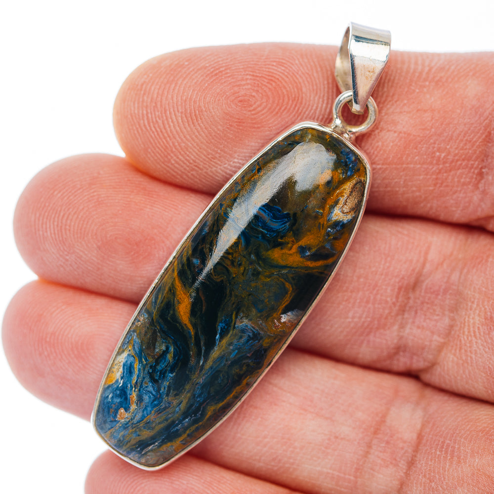 Premium Pietersite Pendant 2 1/8" (.925 Sterling Silver)
