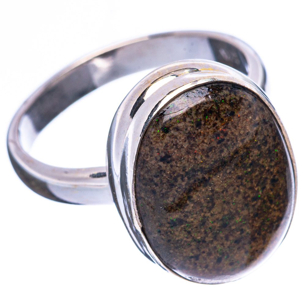Rare Matrix Opal Ring Size 7.75 (925 Sterling Silver) R4169