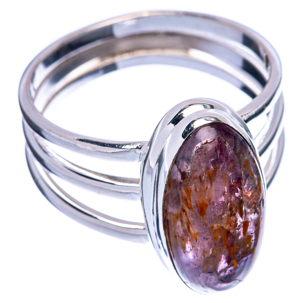 Rare Cacoxenite Amethyst Ring Size 7.75 (925 Sterling Silver) R145593