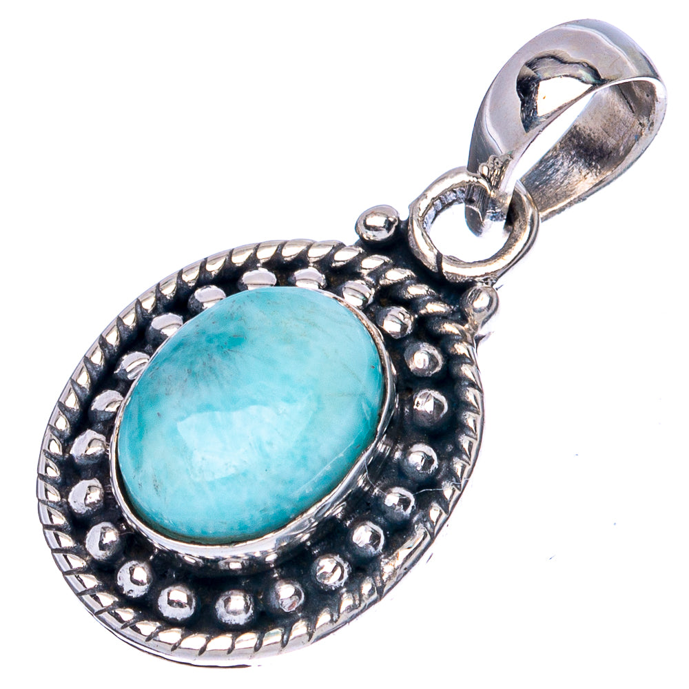 Larimar Dainty Pendants 1" (925 Sterling Silver) P42240