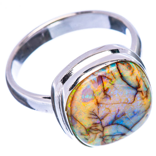 Rare Sterling Opal Ring Size 8.25 (925 Sterling Silver) R2254