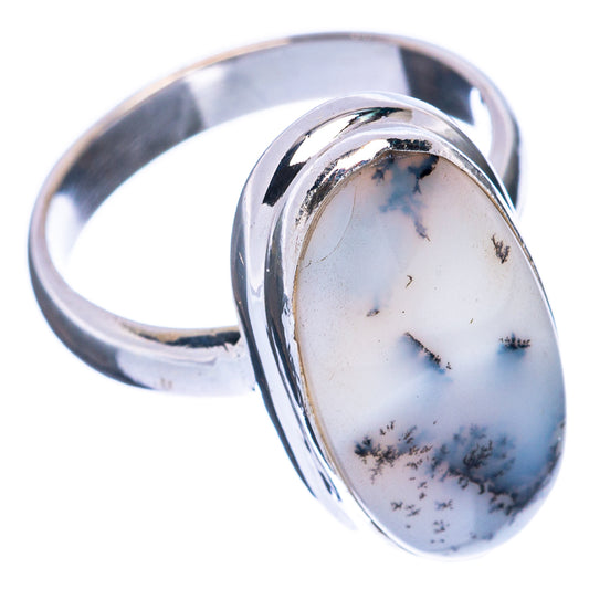 Dendritic Opal Ring Size 6.75 (925 Sterling Silver) R2947