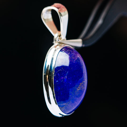 22.8ct Premium Tanzanite Pendant 1 1/4" (.925 Sterling Silver)