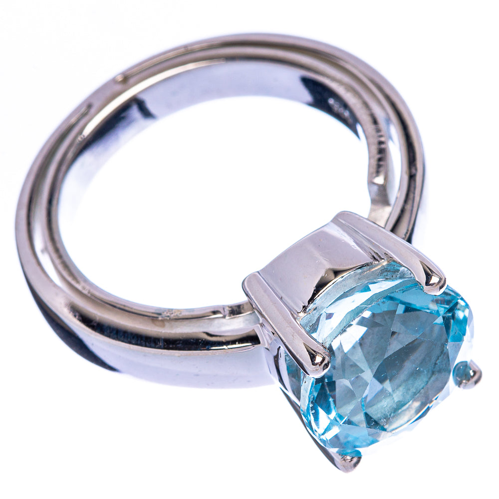 Rare Blue Topaz Ring Size 7.75 (925 Sterling Silver) R146005