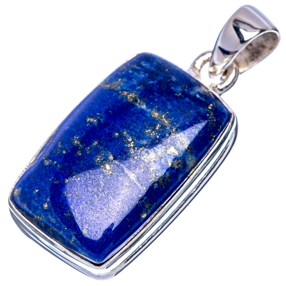 Lapis Lazuli Pendant 1 3/8" (925 Sterling Silver) P41452