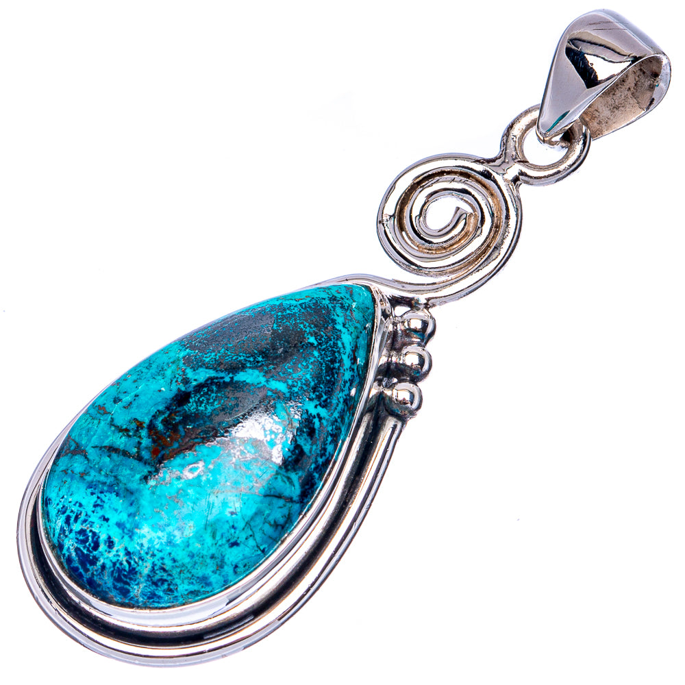 Shattuckite Pendant 1 7/8" (925 Sterling Silver) P41347