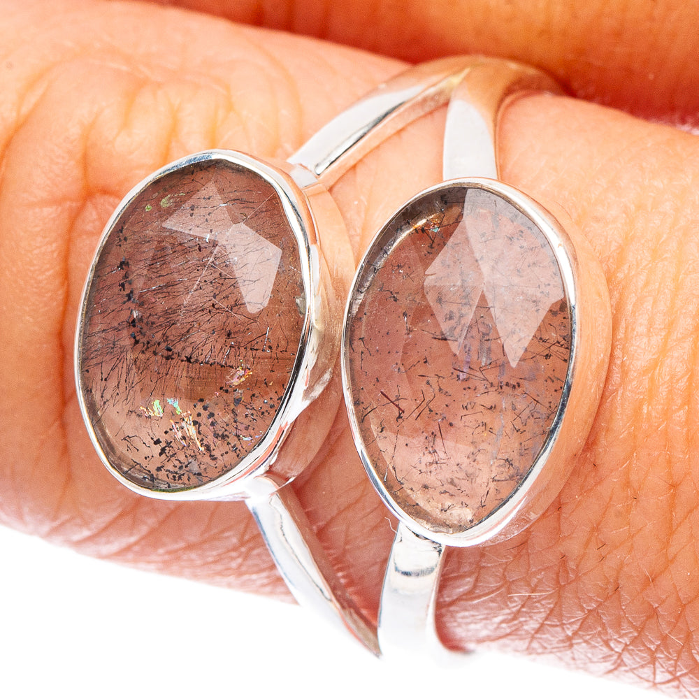 Tourmalinated Quartz Ring Size 8.75 (925 Sterling Silver) R7217