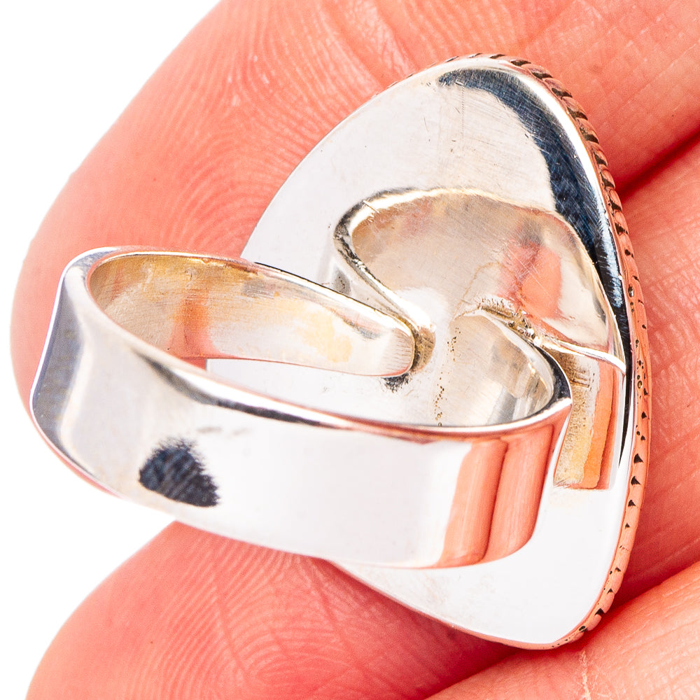 Golden Hills Turquoise Native Style Ring Size 6 Adjustable (.925 Sterling Silver) Exclusive