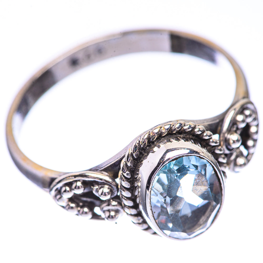 Blue Topaz Dainty Ring Size 7 (925 Sterling Silver) R142534