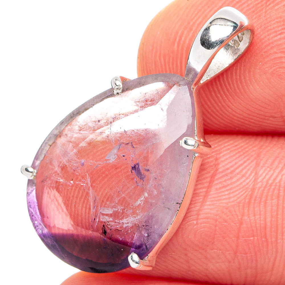 Fluorite Pendant 1 1/8" (.925 Sterling Silver)